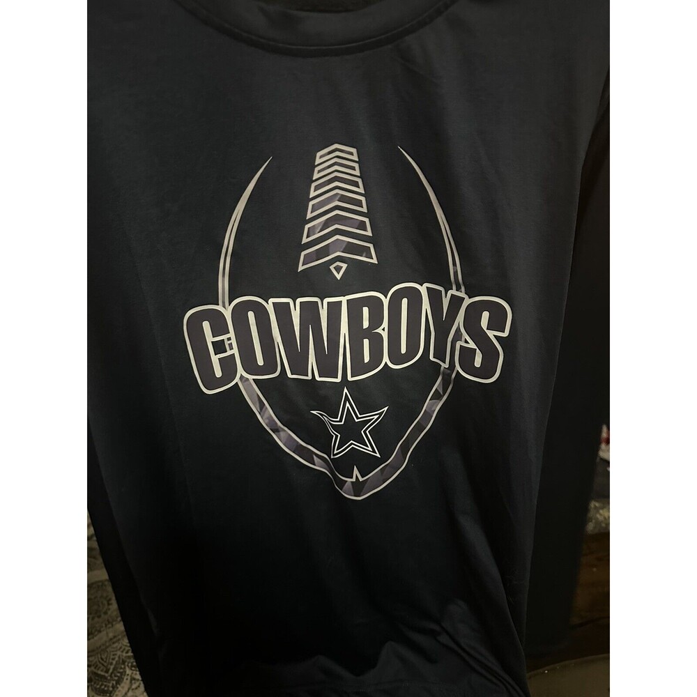 Nike Team Apparel Long Sleeve Performance Style Dallas Cowboys Top NFL Team Shut